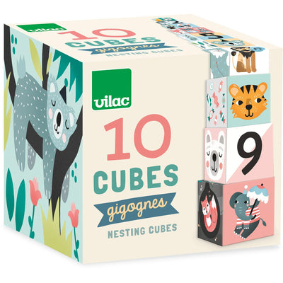 Vilac Nesting Cubes Animals - BabyBump Limited.